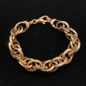 Sterling Vermeil Link Bracelet